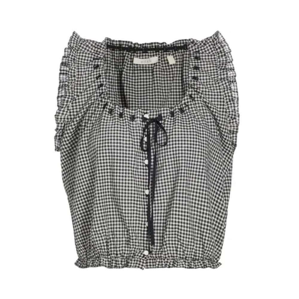 DOEN Traveler Check Top in La Maddalena Gingham